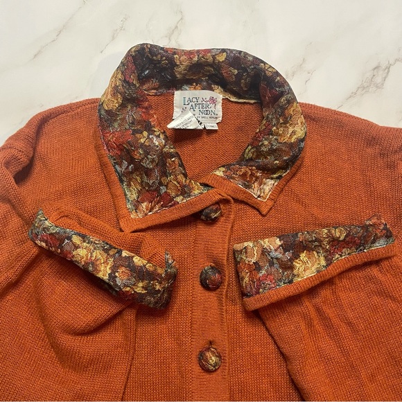 Vintage Lacy Afternoon floral detail cardigan - Picture 3 of 3